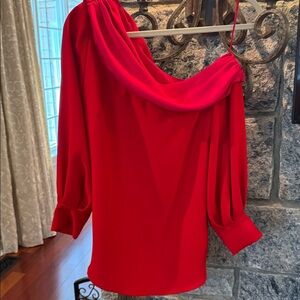 Tuckernuck Red and Pink Blouse